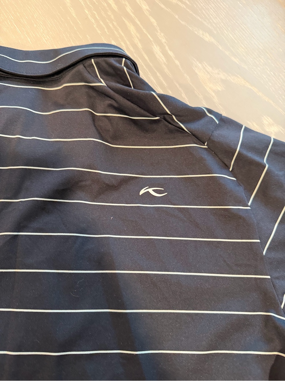 Kjus Men’s Black Striped Polo